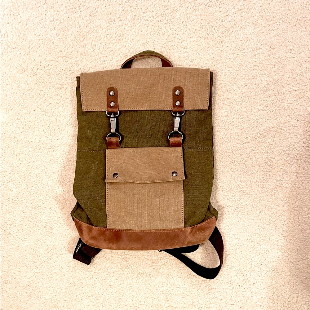 Genuine Leather Rucksack Backpack
